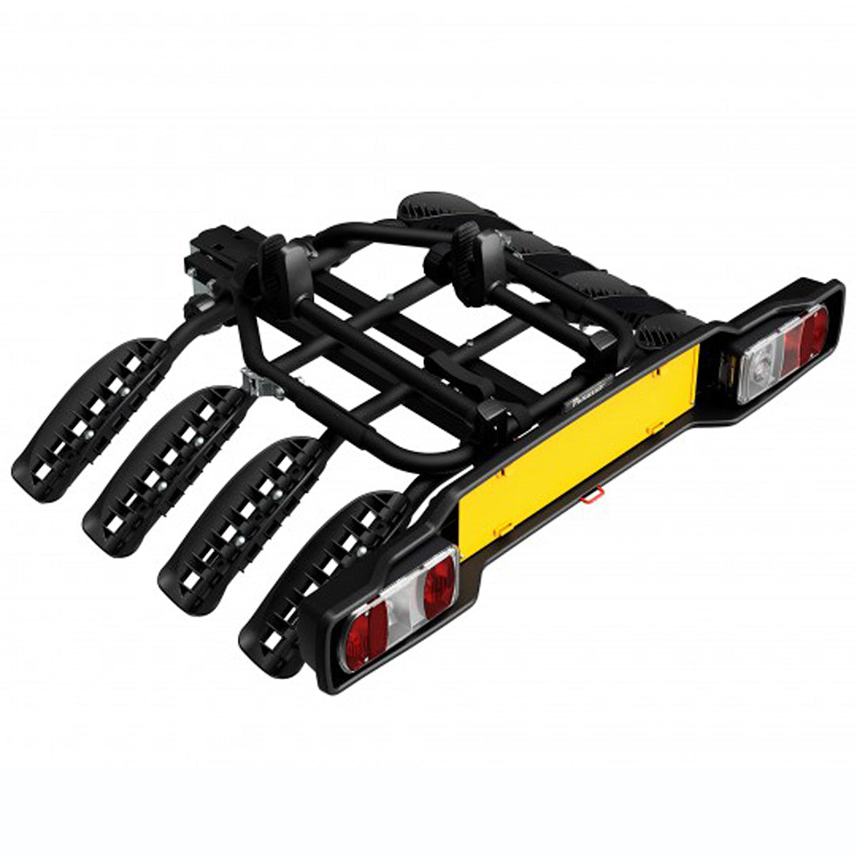 Suport 4 biciclete Peruzzo Siena 668/4N cu prindere pe carligul de remorcare, Negru
