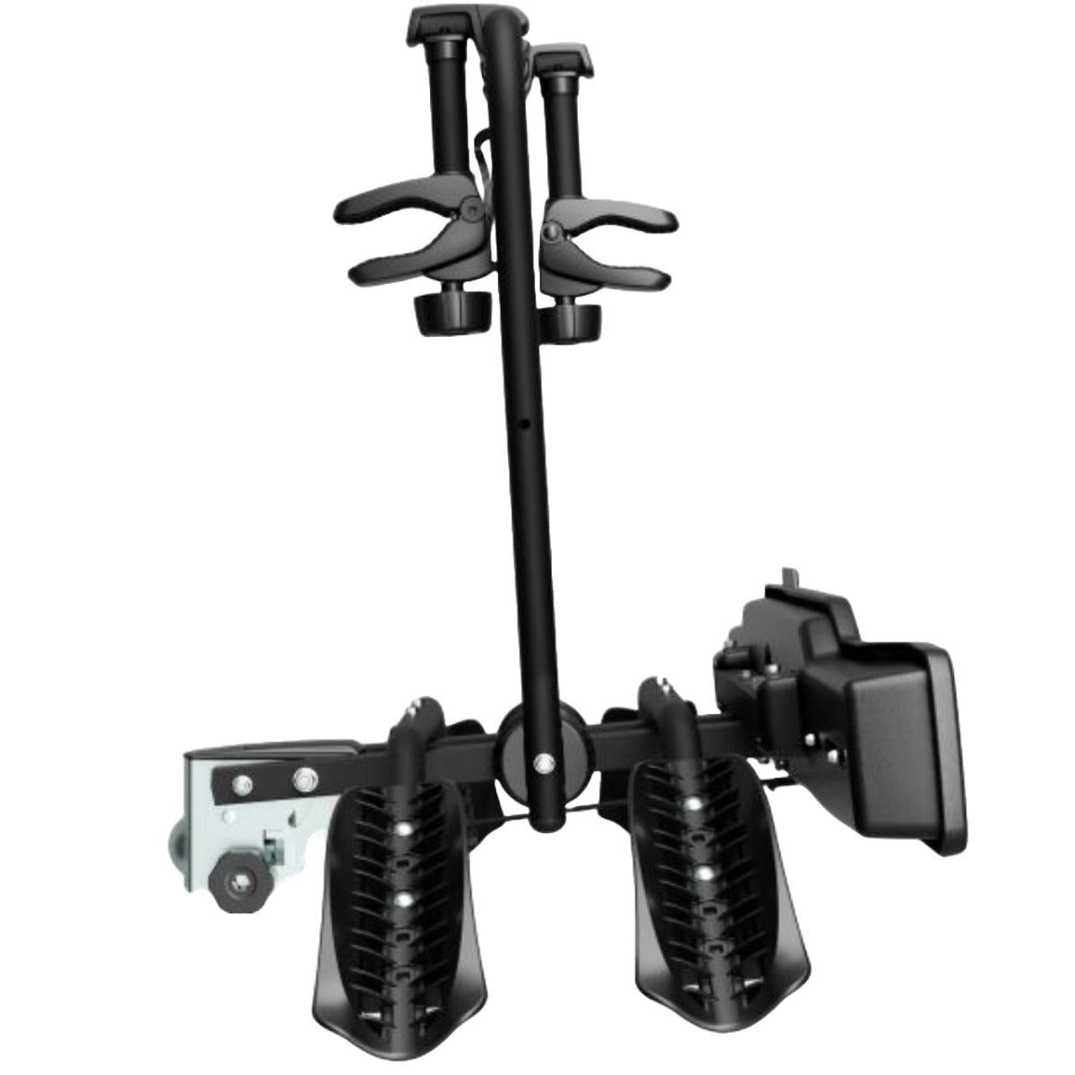 Suport 2 biciclete Peruzzo Siena 668E compatibil cu biciclete electrice cu prindere pe carligul de remorcare, Negru Mat