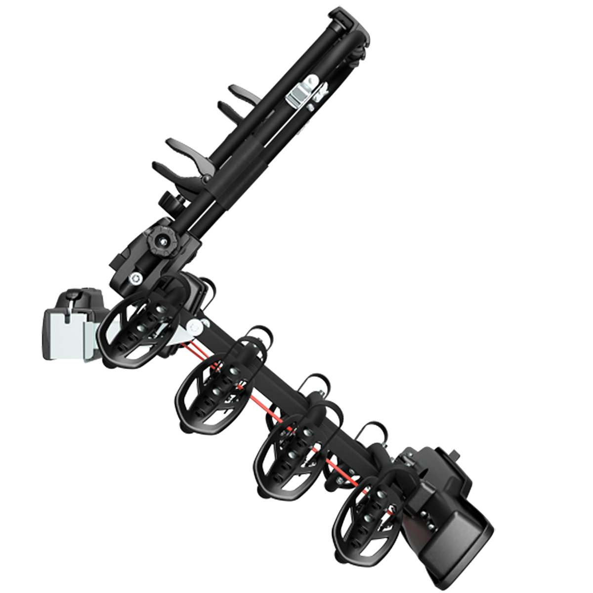 Suport biciclete Peruzzo Parma 4 biciclete 706/4N negru cu prindere pe carligul de remorcare