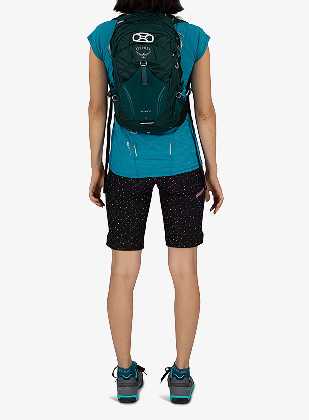 Rucsac Ciclism Damă Osprey Sylva 12 Verde – MTB, Ventilație AirSpeed & Husă Ploaie