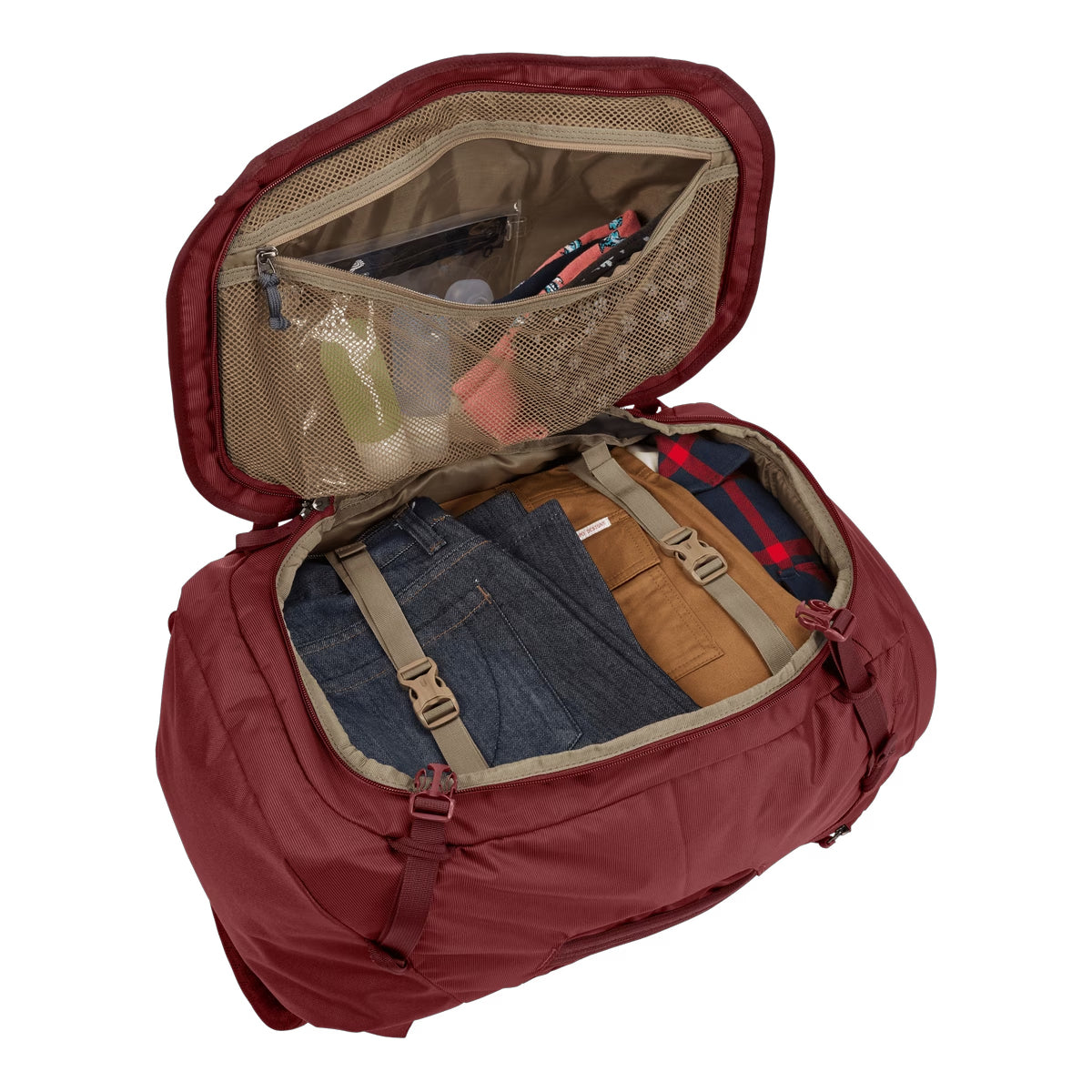 Rucsac tehnic Thule Landmark, 40L, Femei, Dark Bordeaux Red