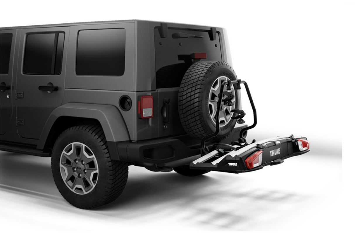 Adaptor 9394 pentru montarea Thule VeloSpace XT 3 pe autoturismele cu roata de rezerva exterioara.