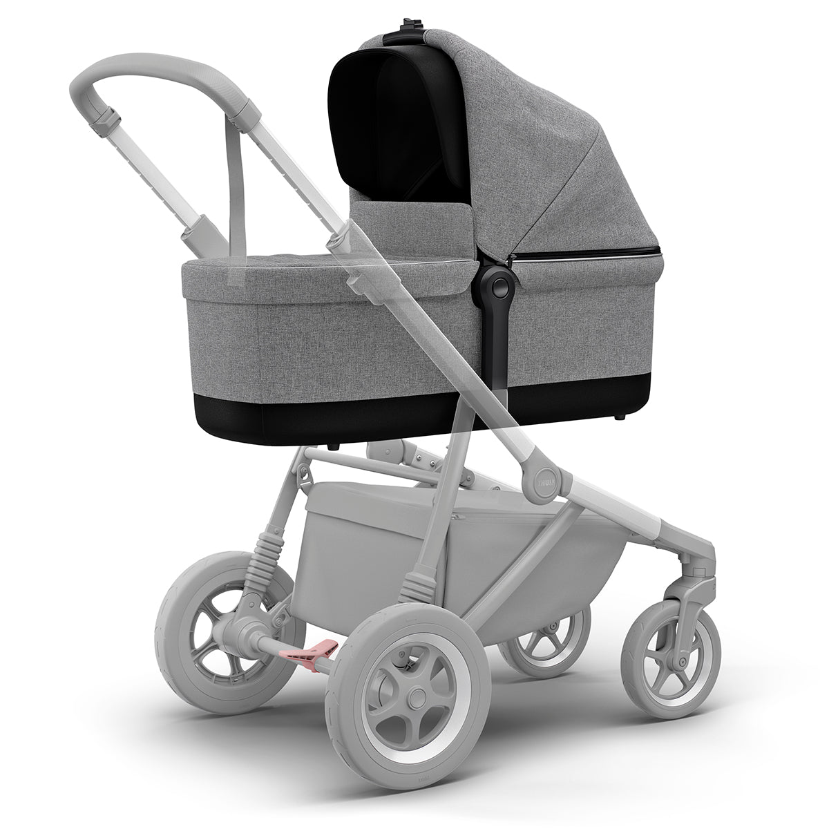 Landou, Thule, Sleek Bassinet, pentru caruciorul Thule Sleek Grey Melange