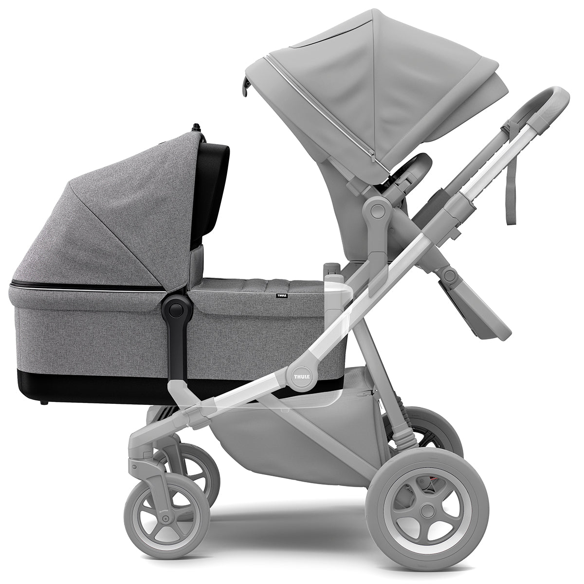 Landou, Thule, Sleek Bassinet, pentru caruciorul Thule Sleek Grey Melange