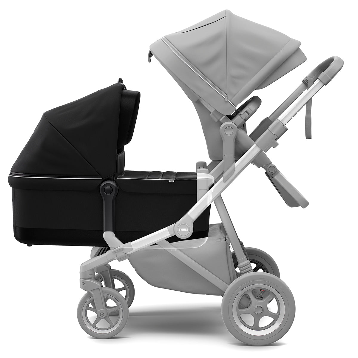 Landou, Thule, Sleek Bassinet, pentru caruciorul Thule Sleek Midnight Black