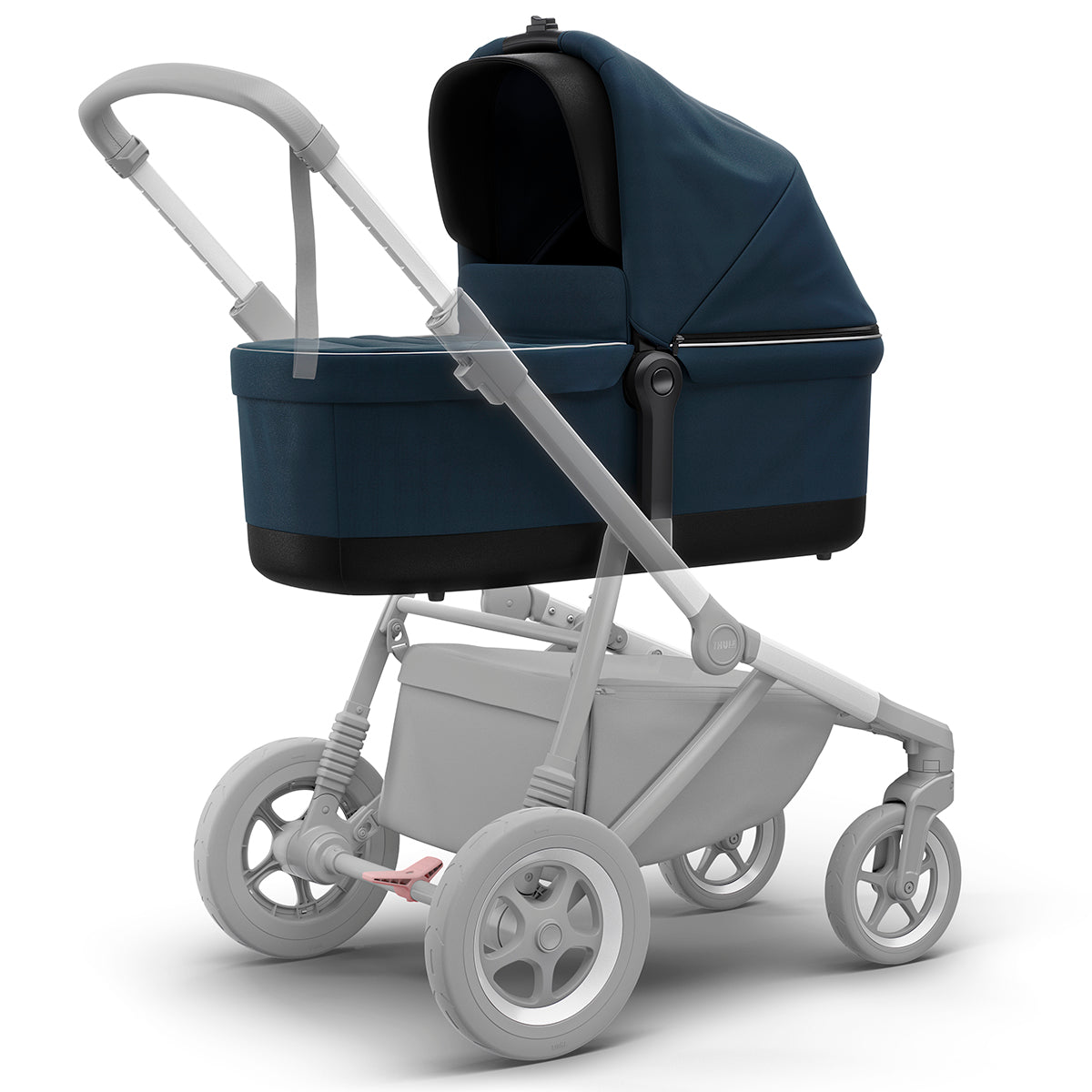 Landou, Thule, Sleek Bassinet, pentru caruciorul Thule Sleek Navy Blue