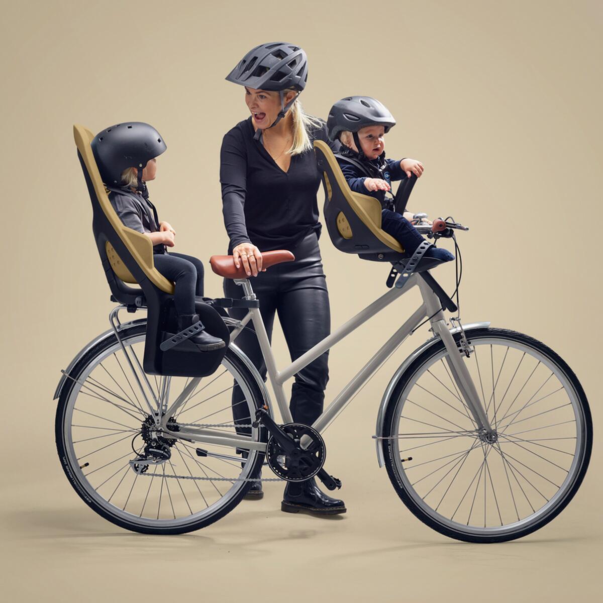 Scaun pentru copii, cu montare pe bicicleta in fata - Thule Yepp 2 Mini Front mounted, Midnight Black
