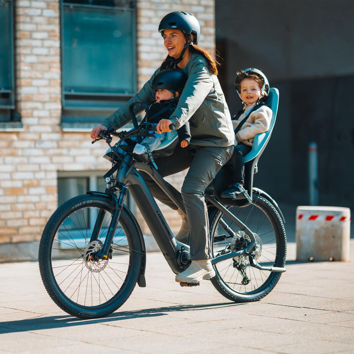 Scaun pentru copii, cu montare pe bicicleta in fata - Thule Yepp 2 Mini Front mounted, Midnight Black