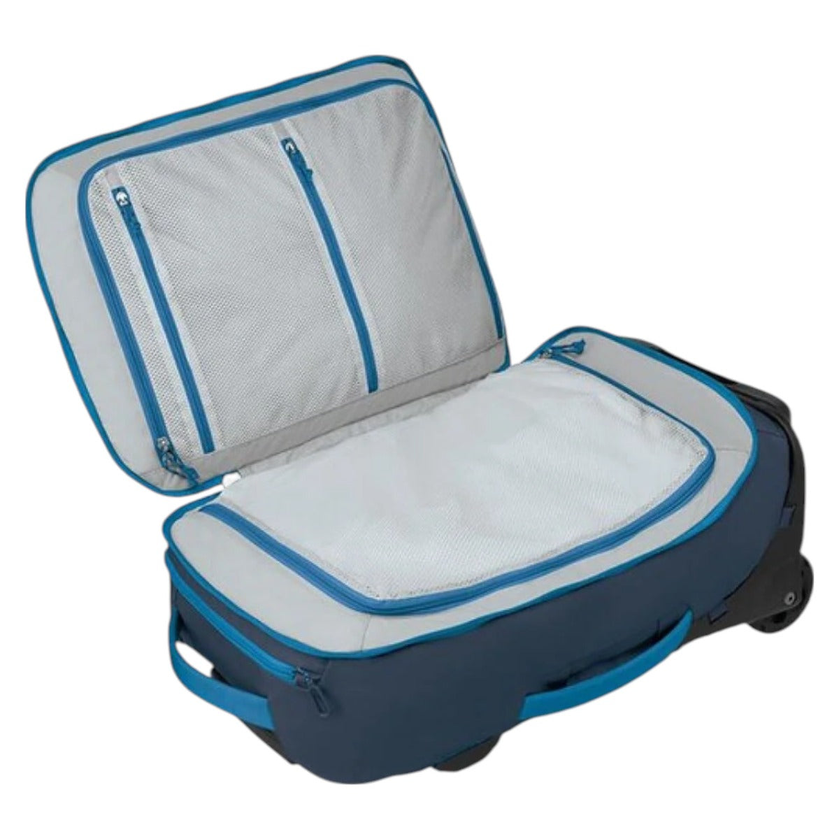 Geantă Voiaj cu Roți Osprey Transporter 40L Albastru – Bagaj de Mână (Carry-On) Impermeabil