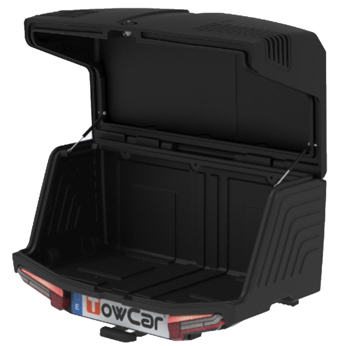 Cutie portbagaj pe carligul de remorcare Towbox V3 Urban Negru