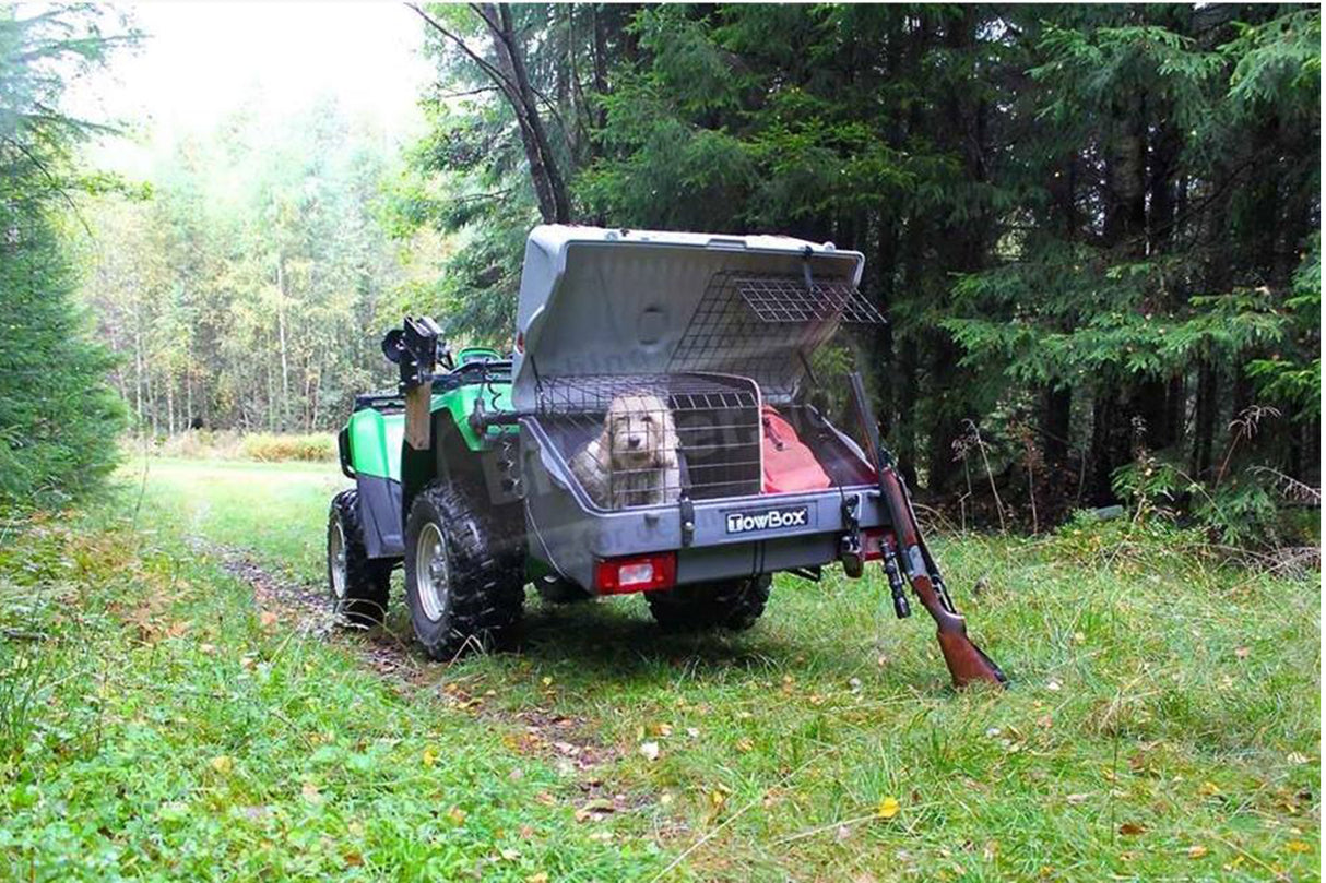Cutie portbagaj pe carligul de remorcare Towbox V1 DOG Gri