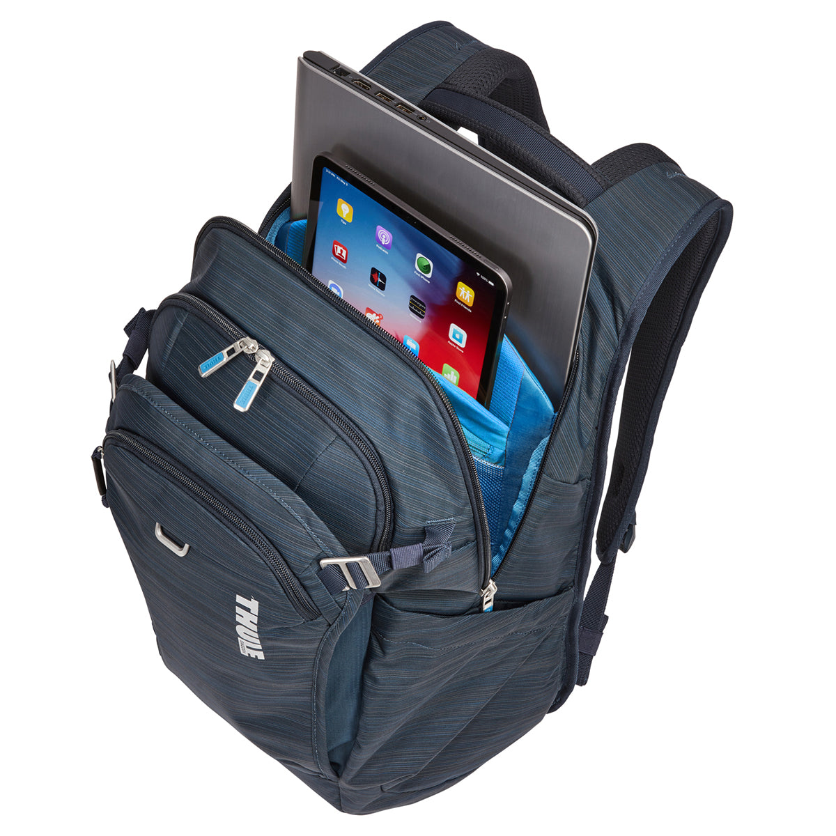 Rucsac urban cu compartiment laptop, Thule, Construct, 24L, Carbon Blue