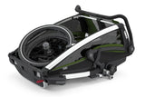 Carucior multisport Thule Chariot Cab 2,  Aluminum/Cypress Green