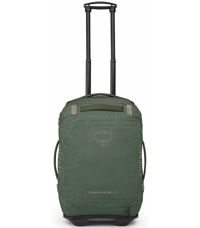 Geantă Voiaj cu Roți Osprey Transporter 40L Verde – Bagaj de Mână (Carry-On) Impermeabil