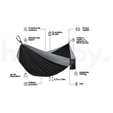 Hamac hikerjoy, black&grey