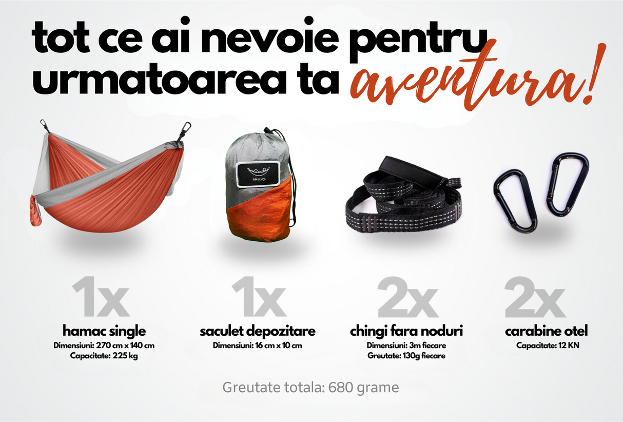 Hamac hikerjoy, portocaliu
