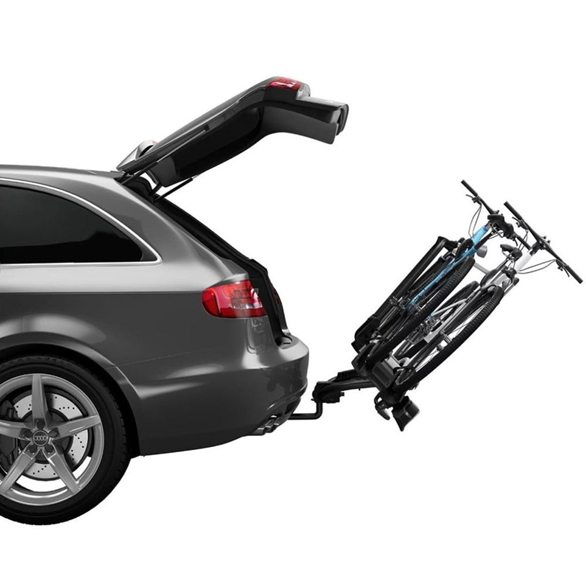 Suport biciclete Thule VeloCompact 924001 cu prindere pe carligul de remorcare, pentru 2 biciclete, 13-pini