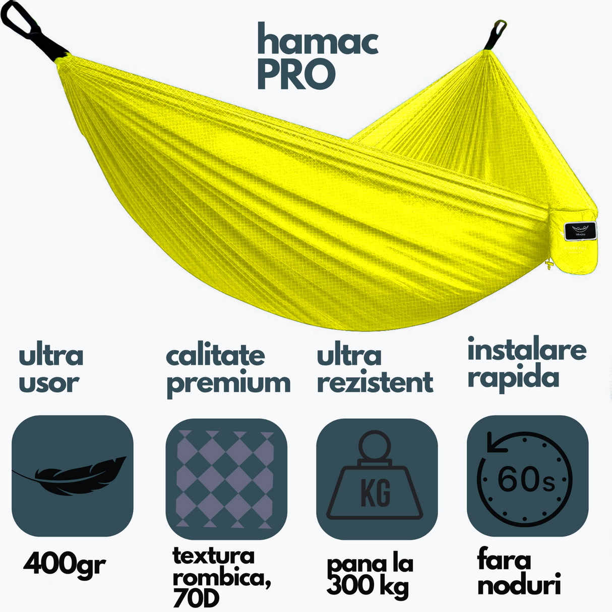 Hamac hikerjoy PRO, GALBEN