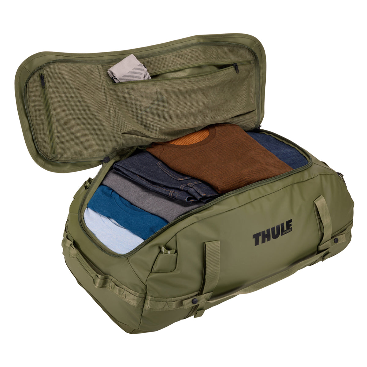 Geanta voiaj duffel, Thule, Chasm, 90L, Olivine