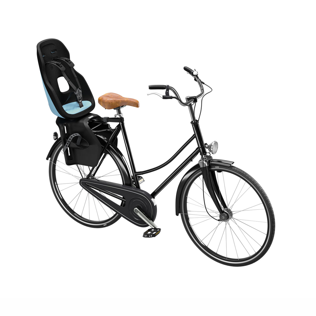 Scaun pentru copii, Thule Yepp Nexxt 2 Maxi Aquamarine Blue Rack mounted, cu montare pe bicicleta in spate