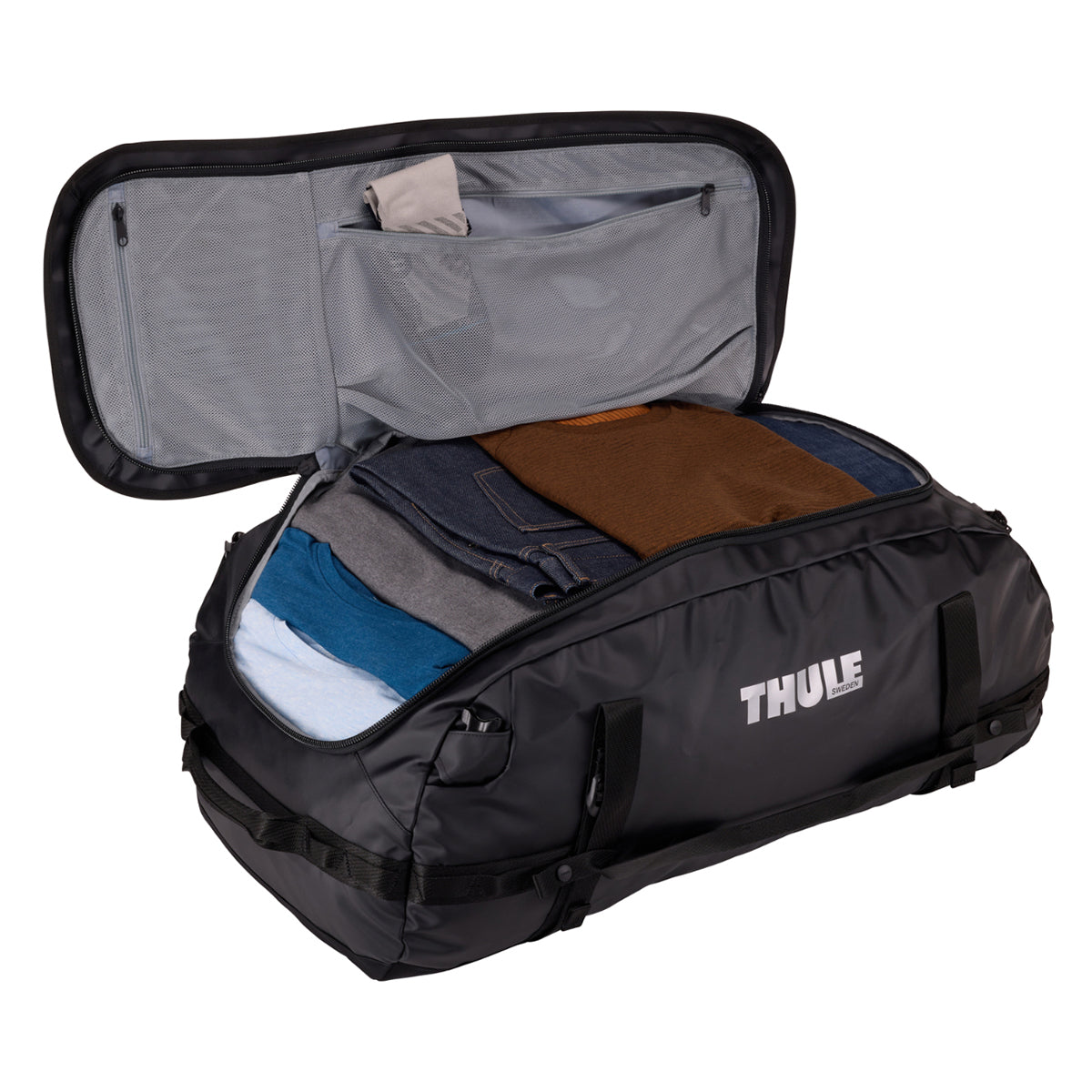 Geanta voiaj duffel, Thule, Chasm, 90L, Black