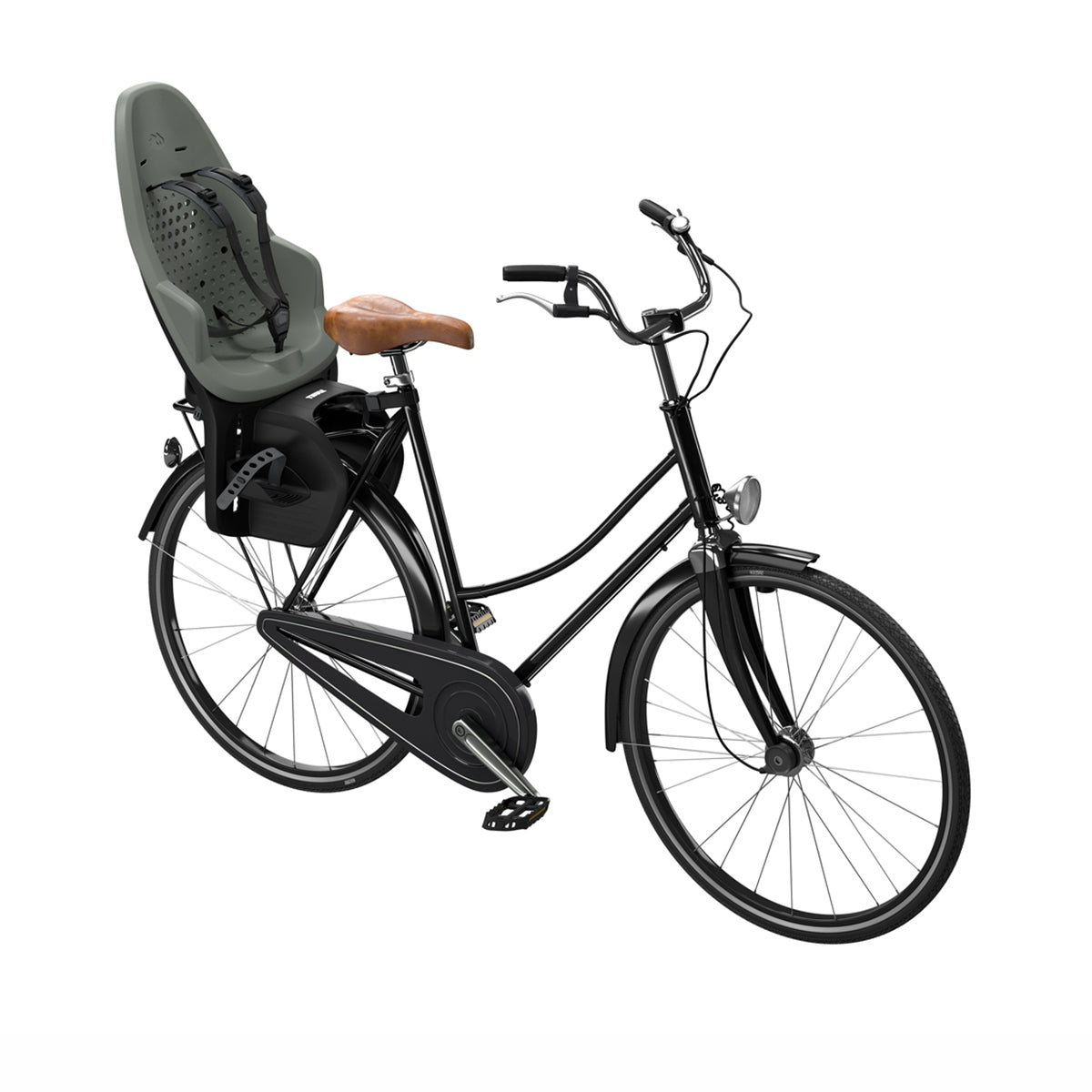 Scaun pentru copii, Thule Yepp 2 Maxi Agave Rack mounted, cu montare pe bicicleta in spate