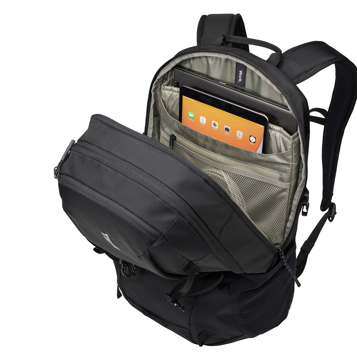 Rucsac urban cu compartiment laptop, Thule, EnRoute Backpack, 23L, Black (model 2022)