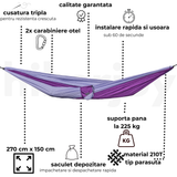 Hamac hikerjoy alpine lavender, detaliu cusătură