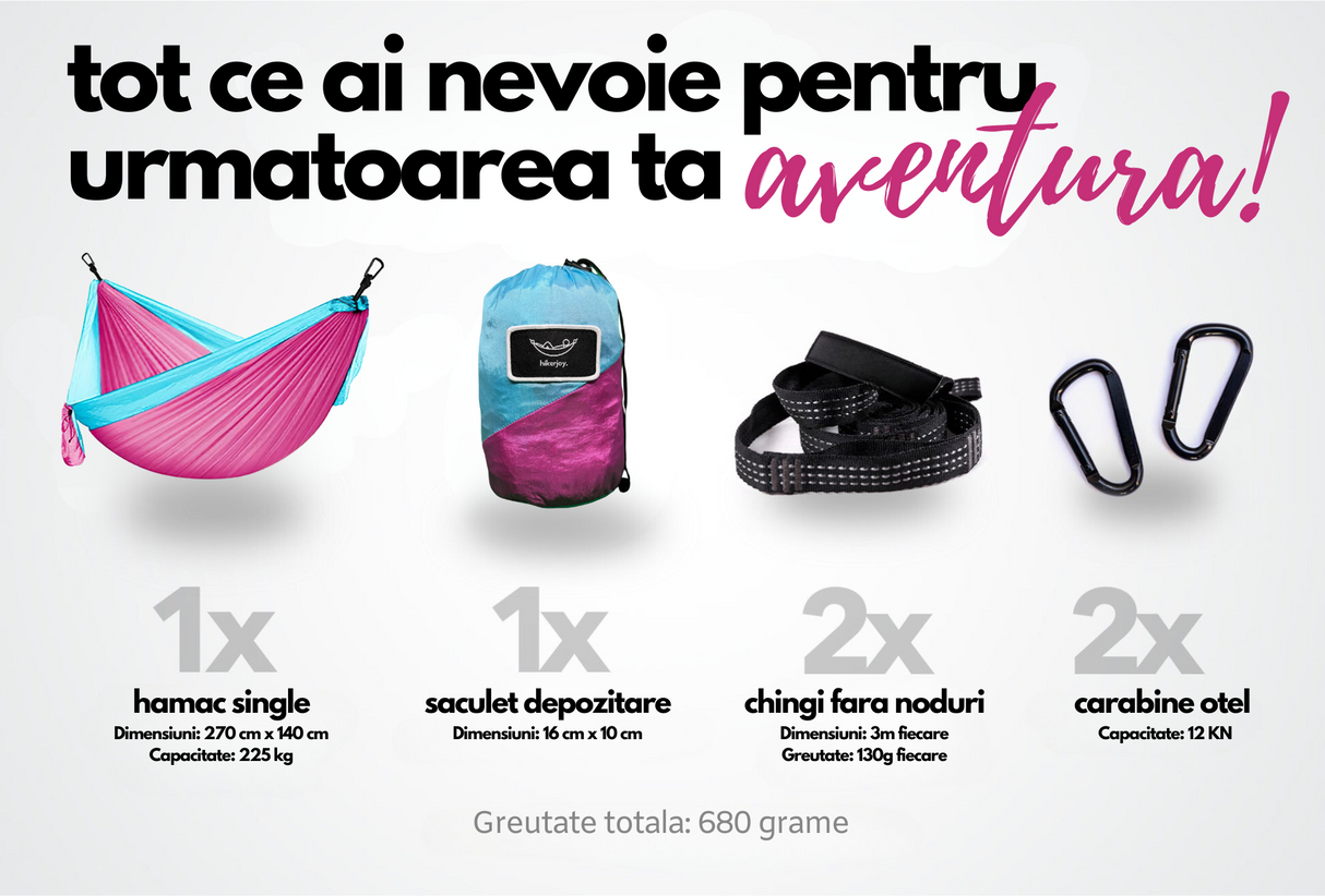 Hamac hikerjoy, pink sky blue
