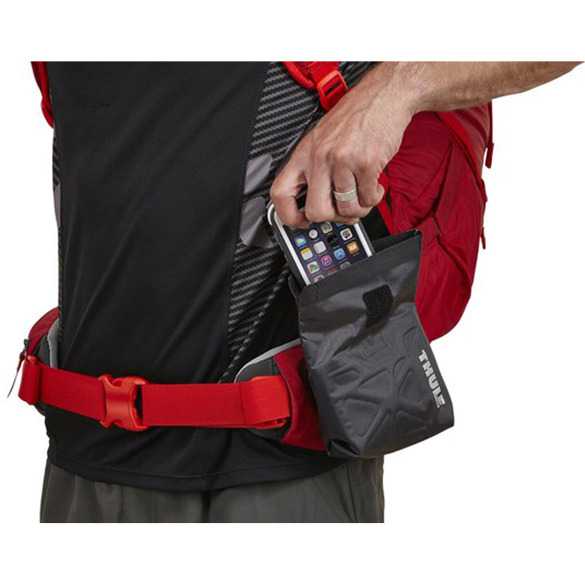 Buzunar atasabil la centura de sold, Thule, VersaClick Rolltop Safezone Pocket, Negru