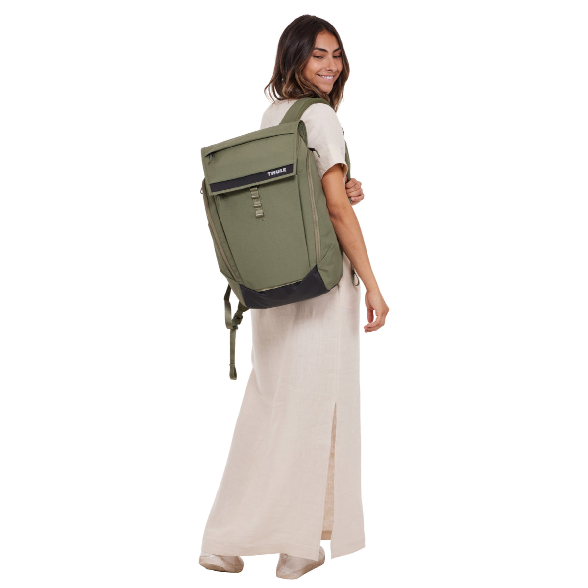 Rucsac urban cu compartiment laptop Thule Paramount, 27L, Soft green (model 2023)