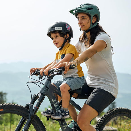 Bicicleta MTB cu scaun frontal pentru copil montat