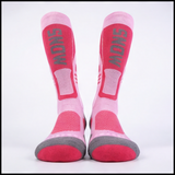 Sosete Ski/snowboard Tehnice 30% Lână  merino"SNOW" - Termice & Ergonomice, (ROZ), marime M (35-38)