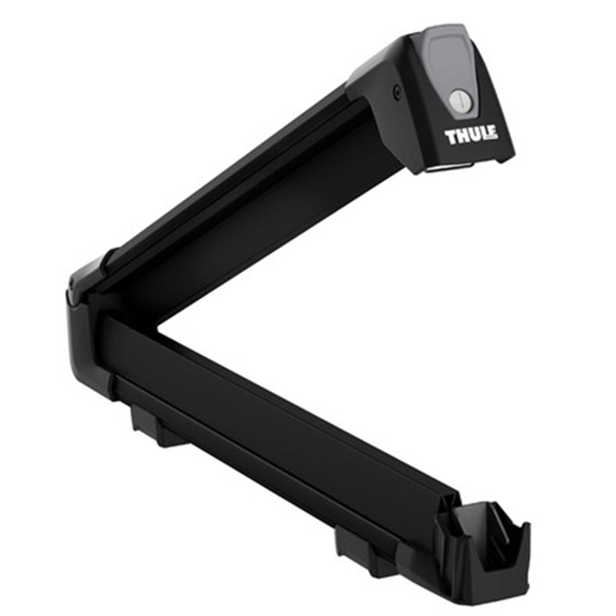Suport 6 perechi schiuri Thule SnowPack Black 7326 cu prindere pe bare transversale aluminiu cu profil T