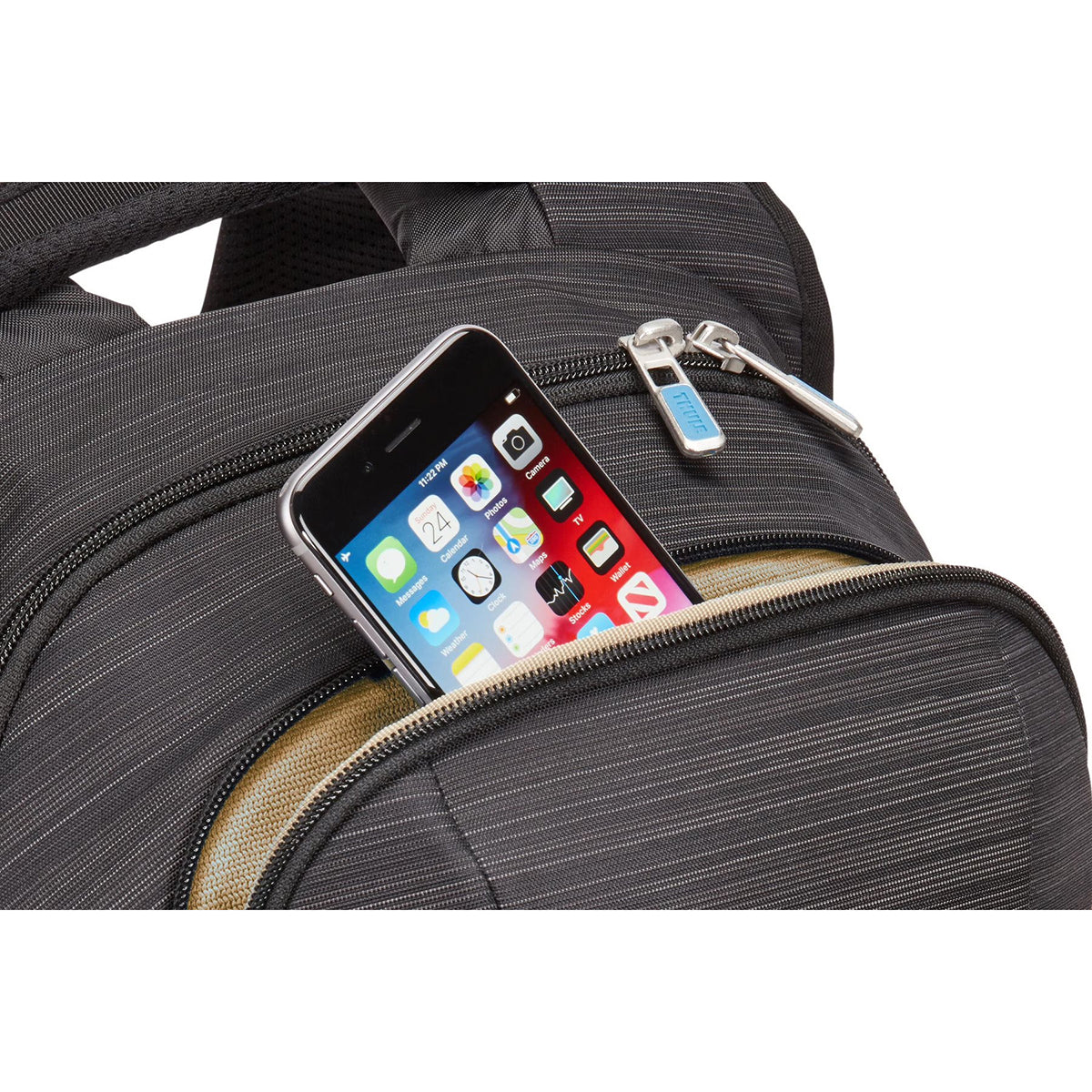 Rucsac urban cu compartiment laptop, Thule, Construct, 24L, Negru