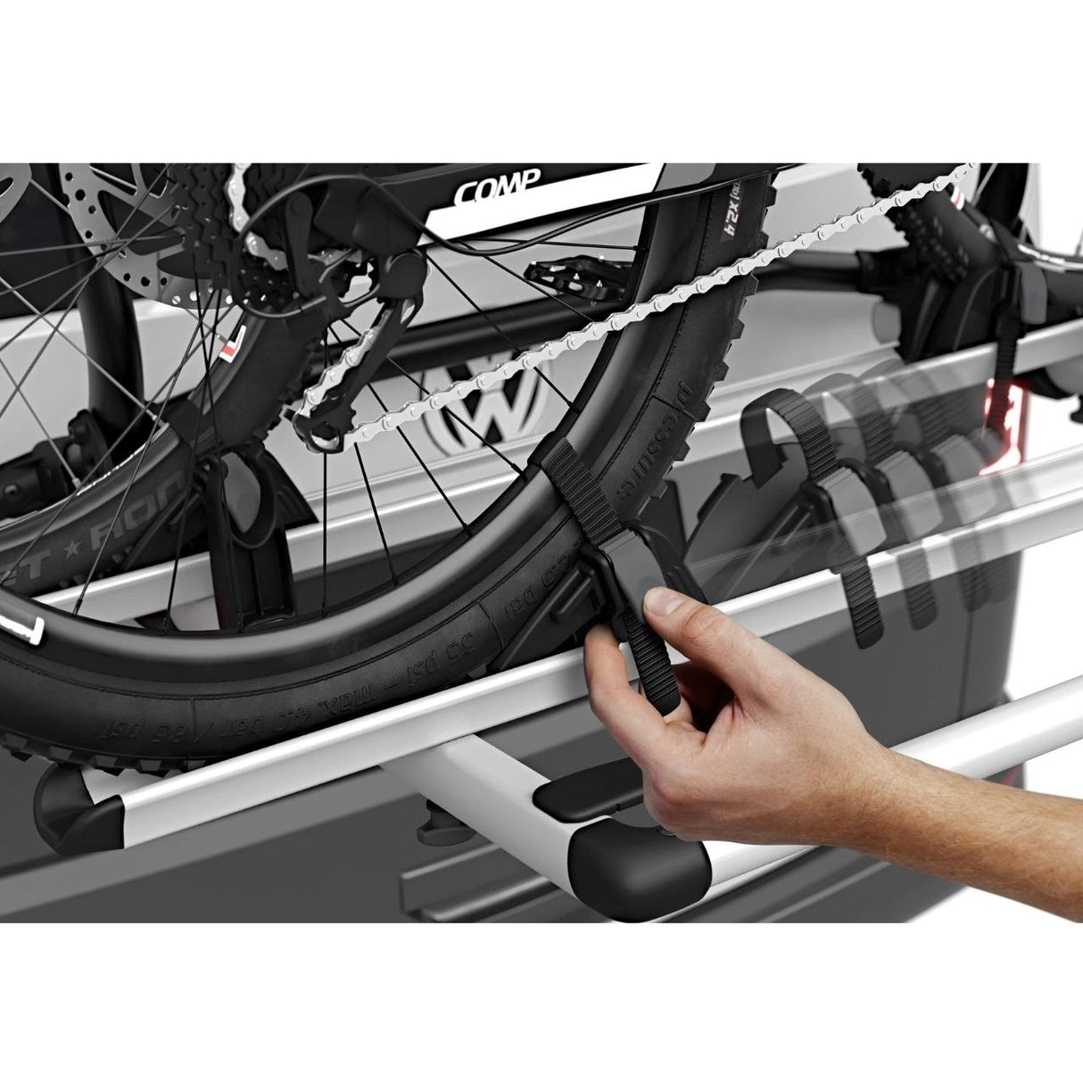 Adaptor a 3-a bicicleta pentru suportul de biciclete Thule WanderWay 2 cu prindere pe haion