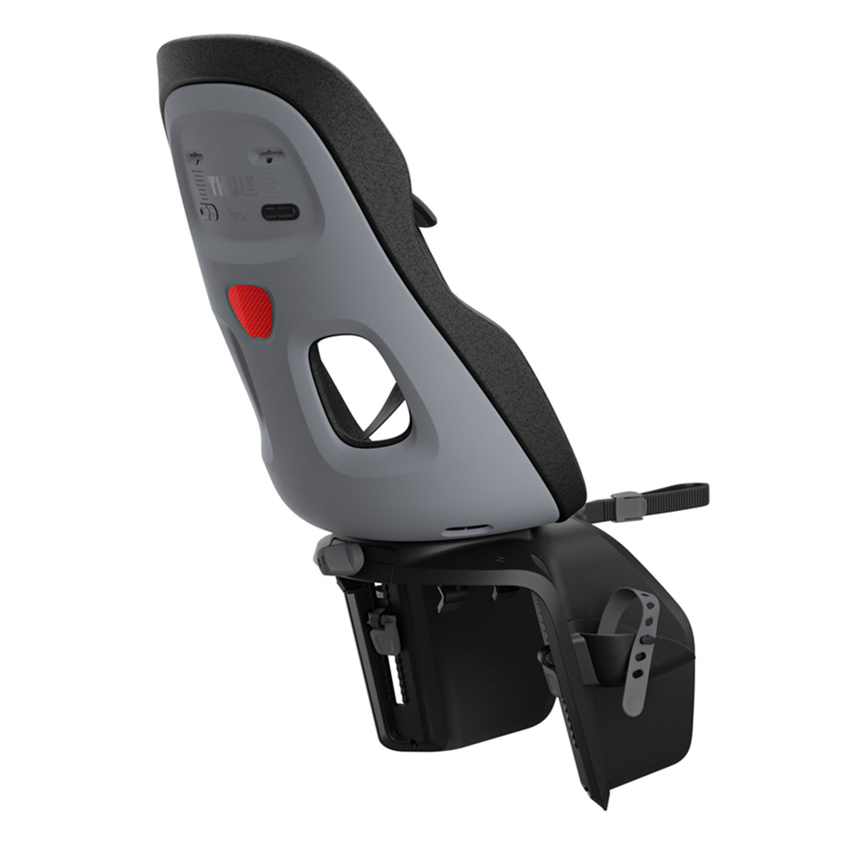 Scaun pentru copii, Thule Yepp Nexxt 2 Maxi Monument Gray Rack mounted, cu montare pe bicicleta in spate