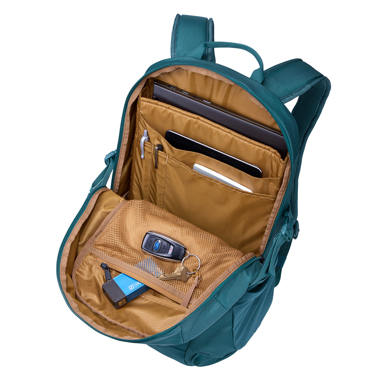 Rucsac urban cu compartiment laptop, Thule, EnRoute Backpack, 21L, Mallard Green