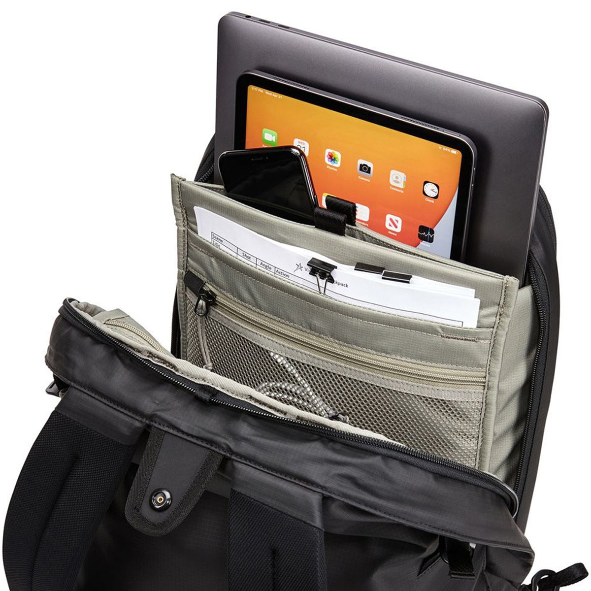 Rucsac urban cu compartiment laptop, Thule, Tact, 21L, Negru