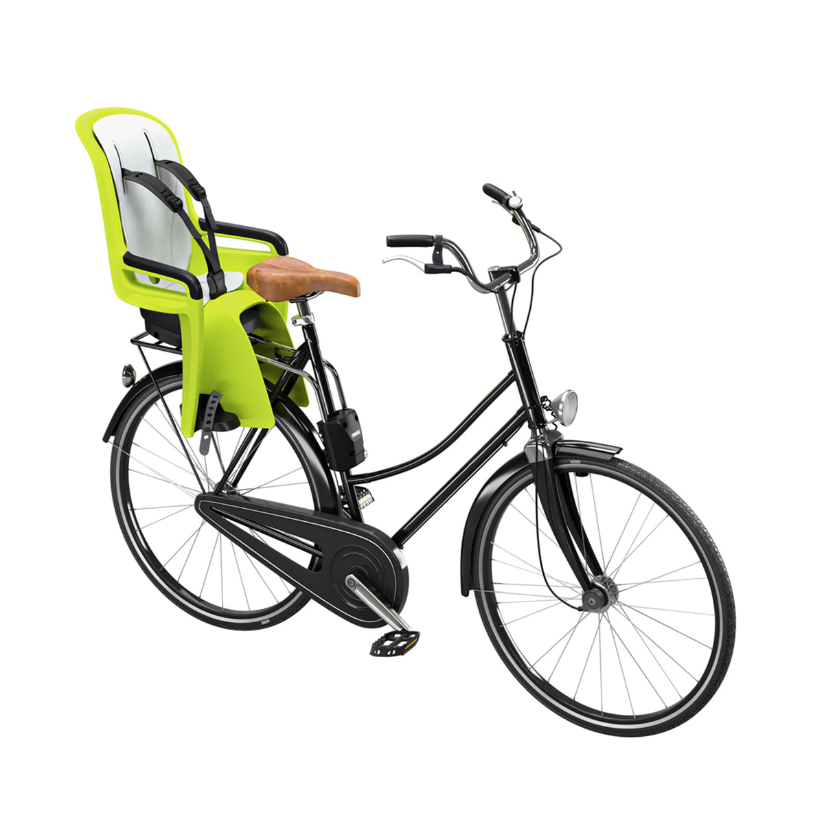 Scaun pentru copii, Thule RideAlong2 Zen Lime Green, cu montare pe bicicleta in spate