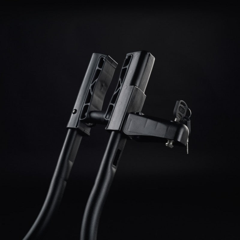 Suport biciclete Cruz Race Dark cu prindere pe bare transversale - Negru