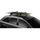 Suport 6 perechi schiuri Thule SnowPack Black 7326 cu prindere pe bare transversale aluminiu cu profil T