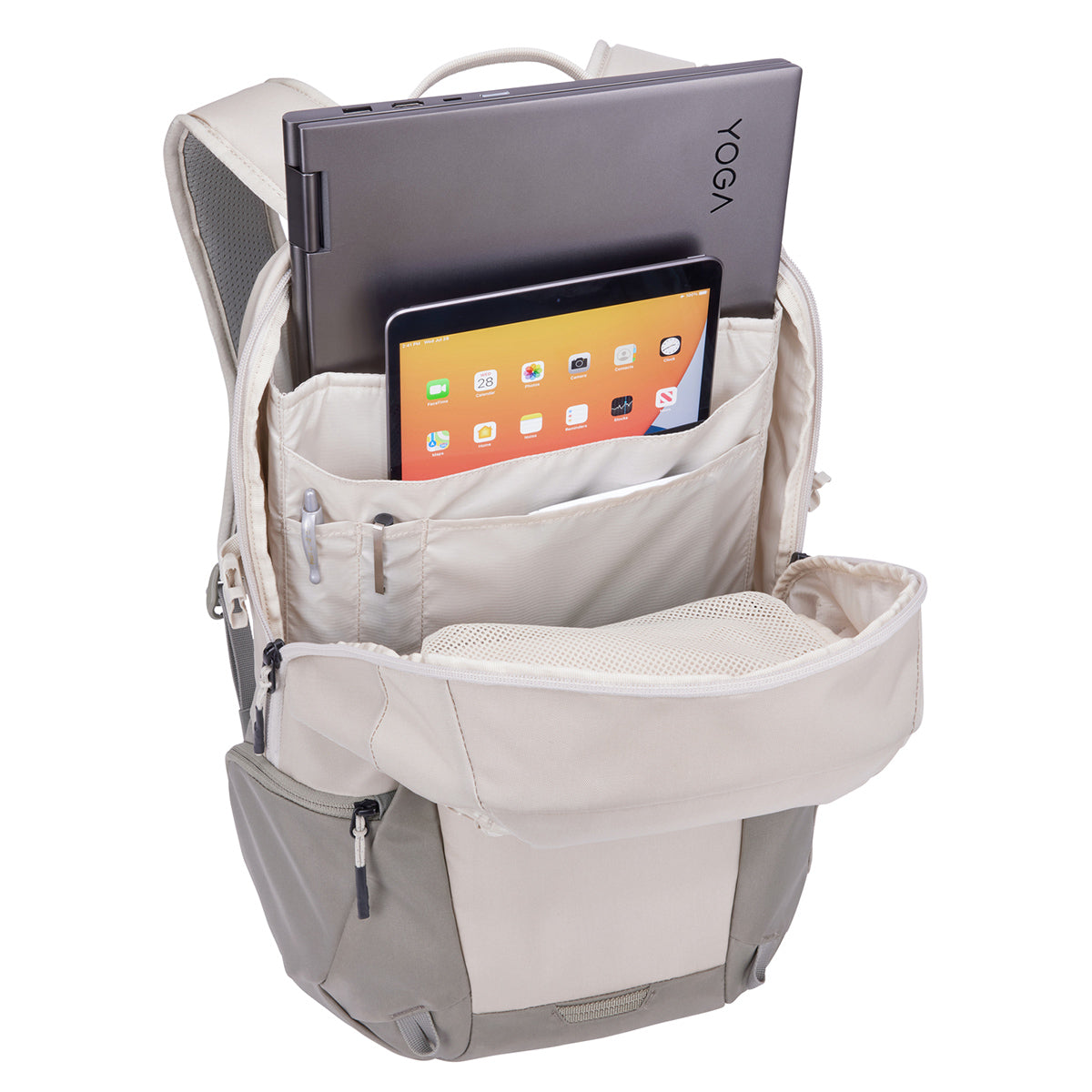 Rucsac urban cu compartiment laptop, Thule, EnRoute Backpack, 21L, Pelican Gray/Vetiver Gray