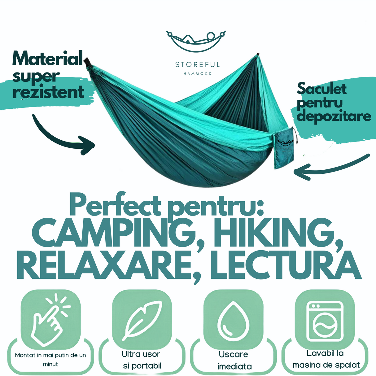 Hamac hikerjoy, turqoise