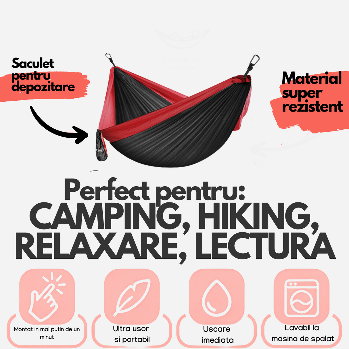 Hamac hikerjoy, red black