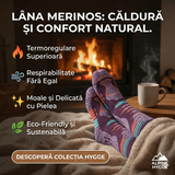 Sosete Schi/Snowboard Premium Lână Merinos. Compresie Gradată, Amortizare Șocuri, Anti-Miros. Mov.Marime M (35 - 38)