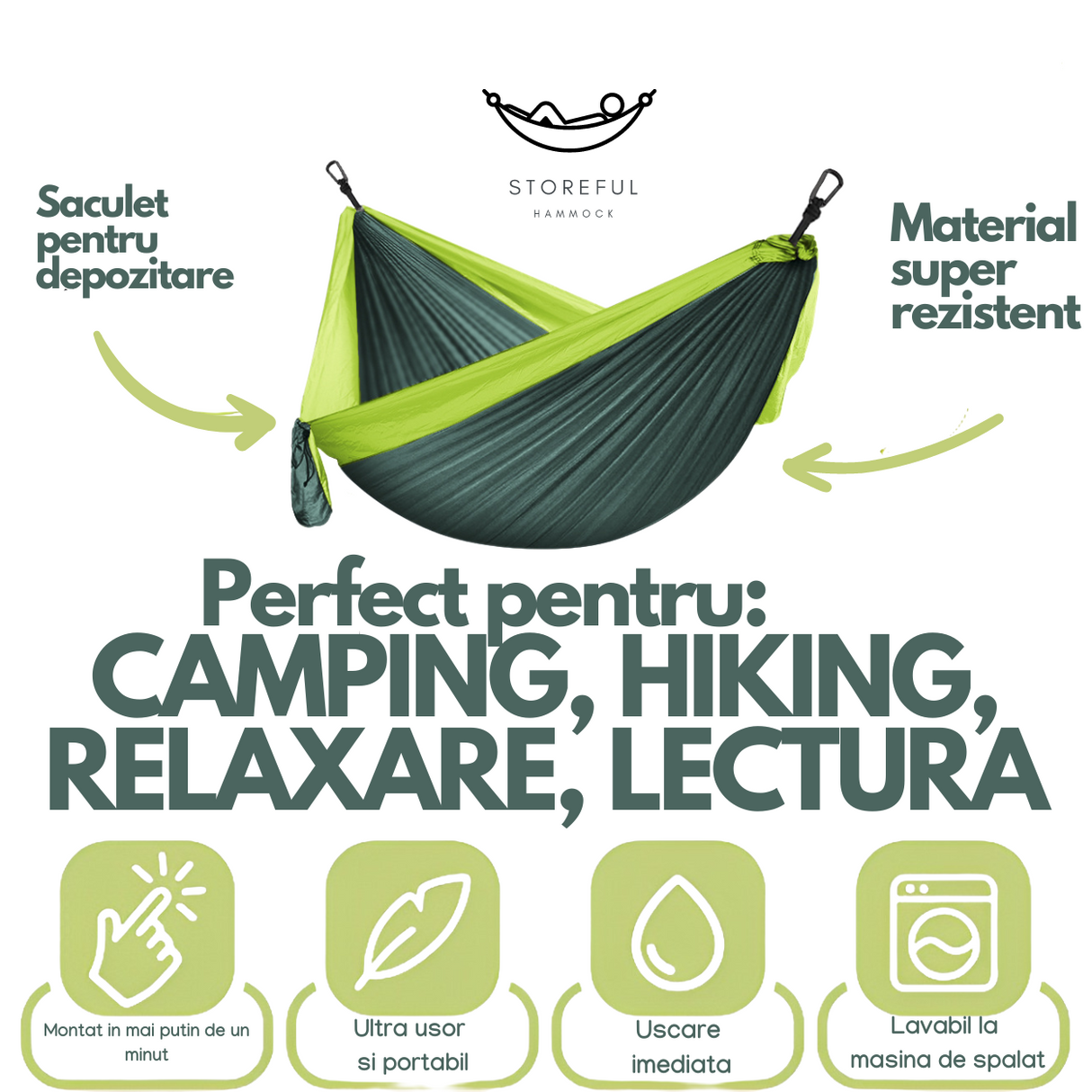 Hamac hikerjoy, forest green