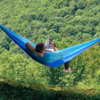 Hamac hikerjoy sky blue, nylon parașută 210T, capacitate 225 kg pentru camping