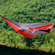 Hamac hikerjoy portocaliu, nylon parașută 210T, capacitate 225 kg pentru camping și natură