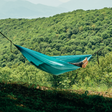 Hamac hikerjoy turcoaz, nylon parașută 210T, capacitate 225 kg pentru camping și natură